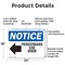 Signmission Pedestrians Use Door OSHA Notice Sign, Aluminum, 24in W x 18in L, 2PK OS-2PACK-NS-A-1824-L-17169 - alternate 4